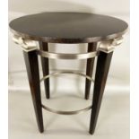 Ethan Allen USA Beistelltisch im Art Deco Stil, ca. 72cm hoch und Durchmesser 64cm