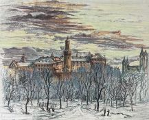 Rausch, Clara Louise (1921-2020) Zuschreibung, genannt Lallah, Aquarell Ansicht Bad Homburg