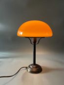 Lamptique Pilz Tischleuche / Tischlampe mit Glasschirm, 20. Jhdt., Strindberg Stil Lampe