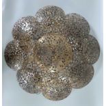 Wandlampe vintage Designer Brutalist lighting Mid Century Stil, ca. 64cm Durchmesser wohl Alu Bronze