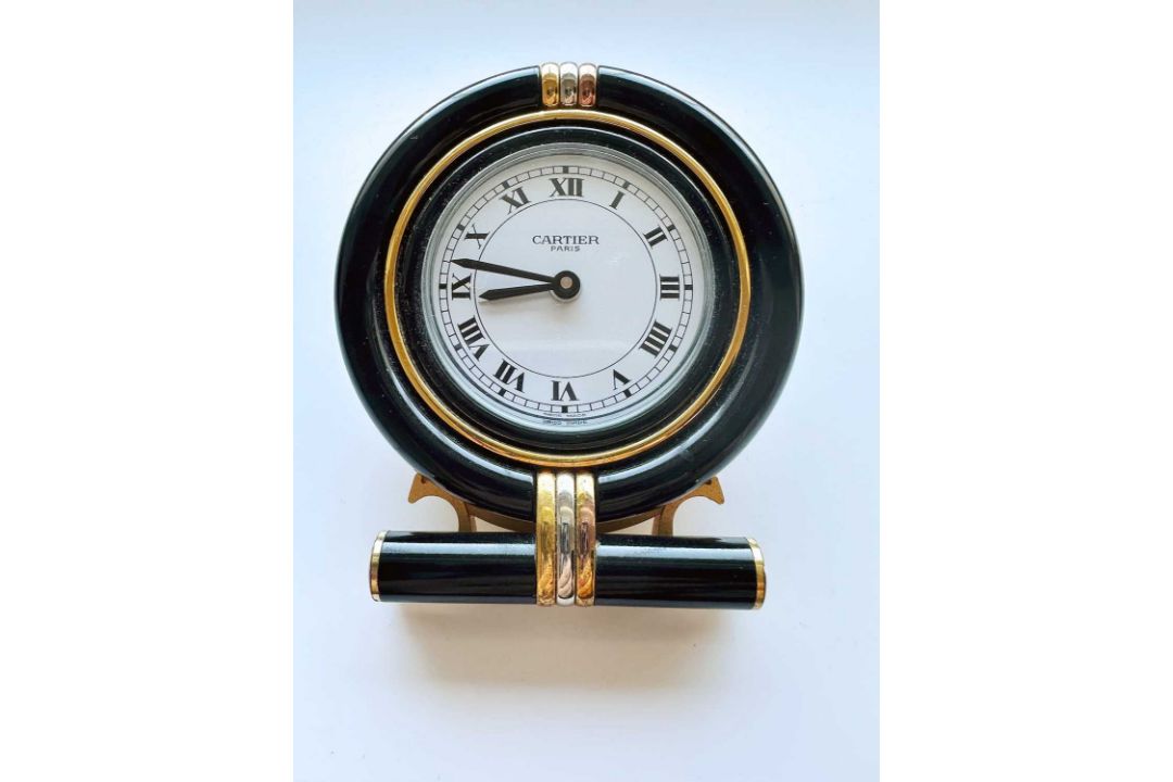 Tischuhren, Reiswecker und Figurenuhr Konvolut, 2x Cartier Paris, Asiatika Elefant und Taschenuhr - Bild 12 aus 24