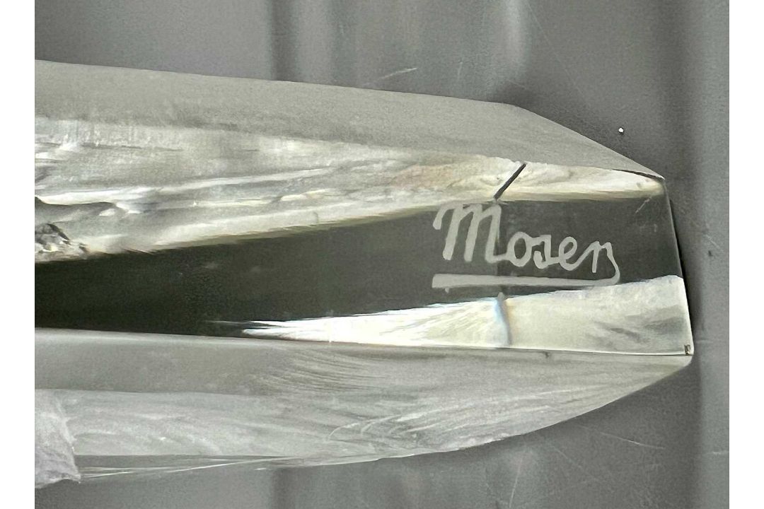 Vladimír Skála für Moser, Kristallglas Skulptur / Glasskulptur Pferd, Tiefengravur um 1993 - Bild 5 aus 9