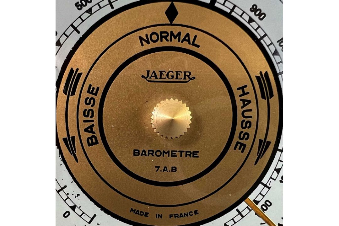 Zwei Barometer Jaeger vintage Wetterstation und Louis Théophile Hingre Herbelot Wandbarometer - Bild 14 aus 17