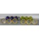 Wohl Saint Louis Thistle Gold, 6 farbige Römer Gläser, Weingläser - Bild 5 aus 8