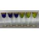 Wohl Saint Louis Thistle Gold, 6 farbige Römer Gläser, Weingläser - Bild 1 aus 8