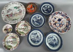 Asiatika Konvolut Teller und Schalen, wohl China Japan wohl 18.-20. Jhdt.