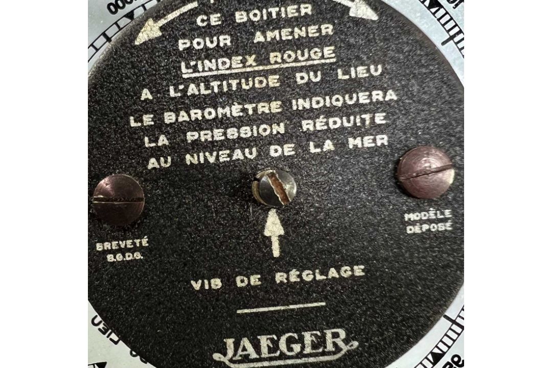 Zwei Barometer Jaeger vintage Wetterstation und Louis Théophile Hingre Herbelot Wandbarometer - Bild 16 aus 17
