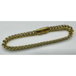 Gold 585 Armband, Panzerkette, Goldarmband, 585 Gold, ca. 8,05g