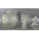 Glas Konvolut, zwei Vasen Art-Déco-Stil, evtl. Verlys und Paperweight Fisch wohl Sèvres - Bild 1 aus 7