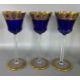 Wohl Saint Louis Thistle Gold, 6 farbige Römer Gläser, Weingläser - Bild 3 aus 8