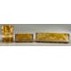 Böhmisches Glas, 3 teiliges Set mit Jagdmotiven, Bernstein Farben Amber - Bild 1 aus 4