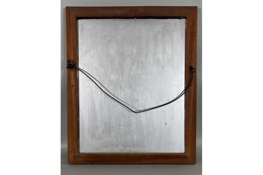 Spiegel älter / vintage Art déco Stil / venezianischer Spiegel rechteckig, Maße ca. 59x49cm - Bild 6 aus 6
