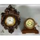 Wanduhr Japy Frères mit Figuren im Napoleon III Stil und Tischuhr H.A.C. 19./20. Jhdt. - Bild 1 aus 15