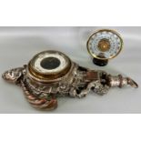 Zwei Barometer Jaeger vintage Wetterstation und Louis Théophile Hingre Herbelot Wandbarometer