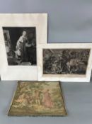 Druckgrafiken und Tapisserie, La Pourvoyeuse nach Chardin, nach Rubens Maxentii Clades