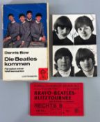 Beatles Memorabilia, Eintrittskarte Bravo Blitztournee Hamburg 1966, Fanclub, Buch Sign. B. Epstein
