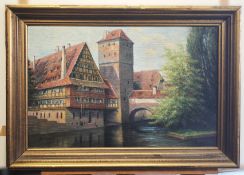 A. Hennig " Weinstadel und Henkersteg Nürnberg "