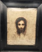 Lithografie Jesus Kopf nach Gabriel Cornelius Ritter von Max