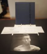 Fischer , Roland ( geb. 1958 ) Buch zur Ausstellung und Karte sgn.