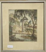 Colorierter Kupferstich " Staffelstein "
