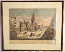 Colorierter Stich " Börse London " 