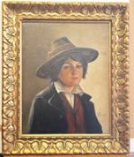 F. Gruselli " Portrait einer jungen Tirolerin "