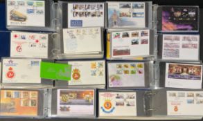 Stamps : ISLE of MAN fdc collection in 8 binders 1973 - 2016