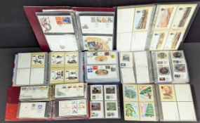 Stamps - a collection of first day covers, including Benham silks, Benham coins, etc; a collection