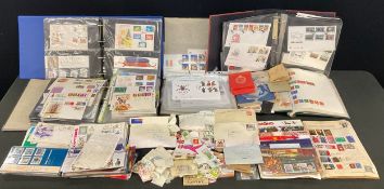 Stamps - Royal Mail mint stamps, and fdcs, mostly 1990s and later, over £250 face value; other