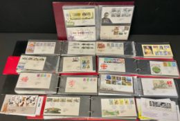 Stamps : GB FDC collection in 8 binders and loose 1965 - 2023