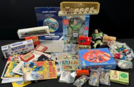Toys & Games - Fosters Cricket set, bagatelle, Viewmaster with reels, cards inc Old Maid, Alphabet