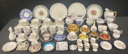 Ceramics - a Royal Worcester Art Deco cabinet demitasse cup and saucer, decorated in gilt and