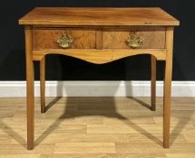 A 19th century mahogany side table