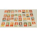 Cigarette cards, Cohen Weenen, Football Captains, 1907-08, 32 cards, F Barron, A Bridgett, Henry