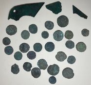 Metal Detecting Finds - Chou Dynasty (1122-255 B.C) bridge, yoke or moon money fragments; various