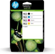 HP 6ZC70AE 963 Original Ink Cartridge, Black/Cyan/Magenta/Yellow, - RRP £79.54 (B08GKW8Z1N)