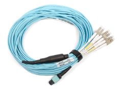 1 x NEW Dell 15m MPO/MTP12 to 4 x LC OM4 Active Fiber Breakout Cable - 0P76V7 RRP £200 (B0DT7K916S)