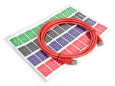 20 x NEW Dell 4m CAT6 RJ45 Red Ethernet Network Cable+Cable Management Stickers RRP £200 B0DT4S33KW