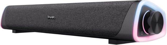 Trust Liro Soundbar PC Speaker 12W, Compact Stereo Sound Bar with RGB LED - RRP £18.99 (B0DDY4LY35)
