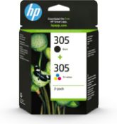 HP 305 Black/Tri-Colour Original Ink (6ZD17AE) – Works with: HP DeskJet - RRP £21.90 (B08T1HR5CS)