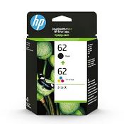 HP 62 Black & Tri-Colour Original Ink Cartridges Multipack (N9J71AE) –RRP £41.31 (B01ARRTHUE)