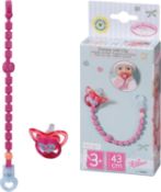 Baby Annabell Dummy with Clip, for Dolls up to 43cm - Includes Beaded - RRP £5.88 (B09ZF7XNCP)