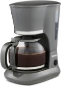 GEEPAS 1.5L Filter Coffee Machine Anti-Drip Auto-Off Feature 800W Grey - RRP £24.99 (B0CQ8KT4WL)