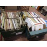 2 boxes of 45's single records