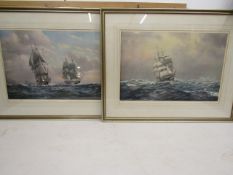 Derek Gardner artist signed seascape prints 94x74cm