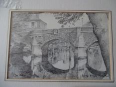 Leonard R. Squirrel, RWS, R.E., Ipswich school 1893 - 1979, pencil, preparatory sketch with