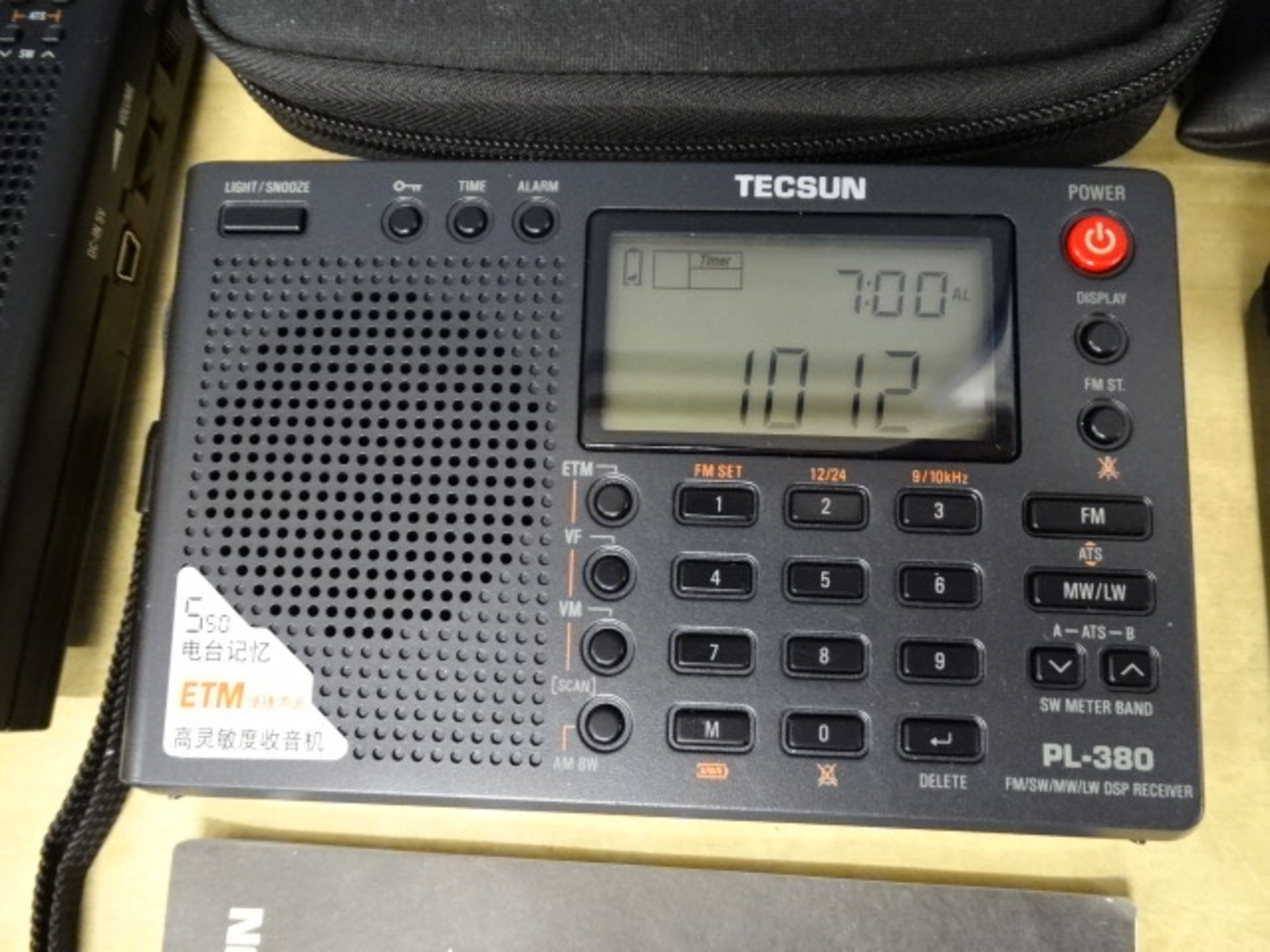 Tecsun PL-360 portable radio, Tecsun PL-380 portable radio and Xhdata D-808 portable radio, all from - Image 9 of 9