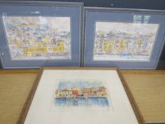 Mervyn Whiffin 3 original abstract paintings