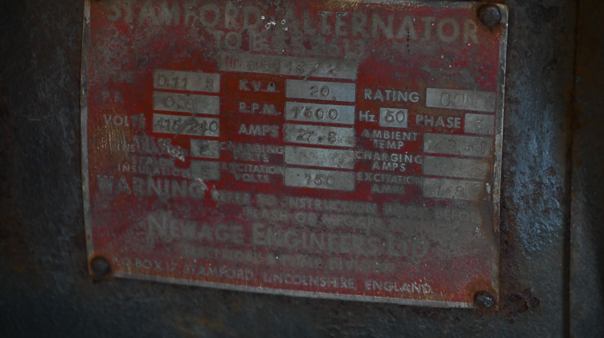 PTO Driven generator 415V - Image 2 of 3