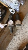Pneumax pair of pneumatic pressure regulators with integrated pressure gauges